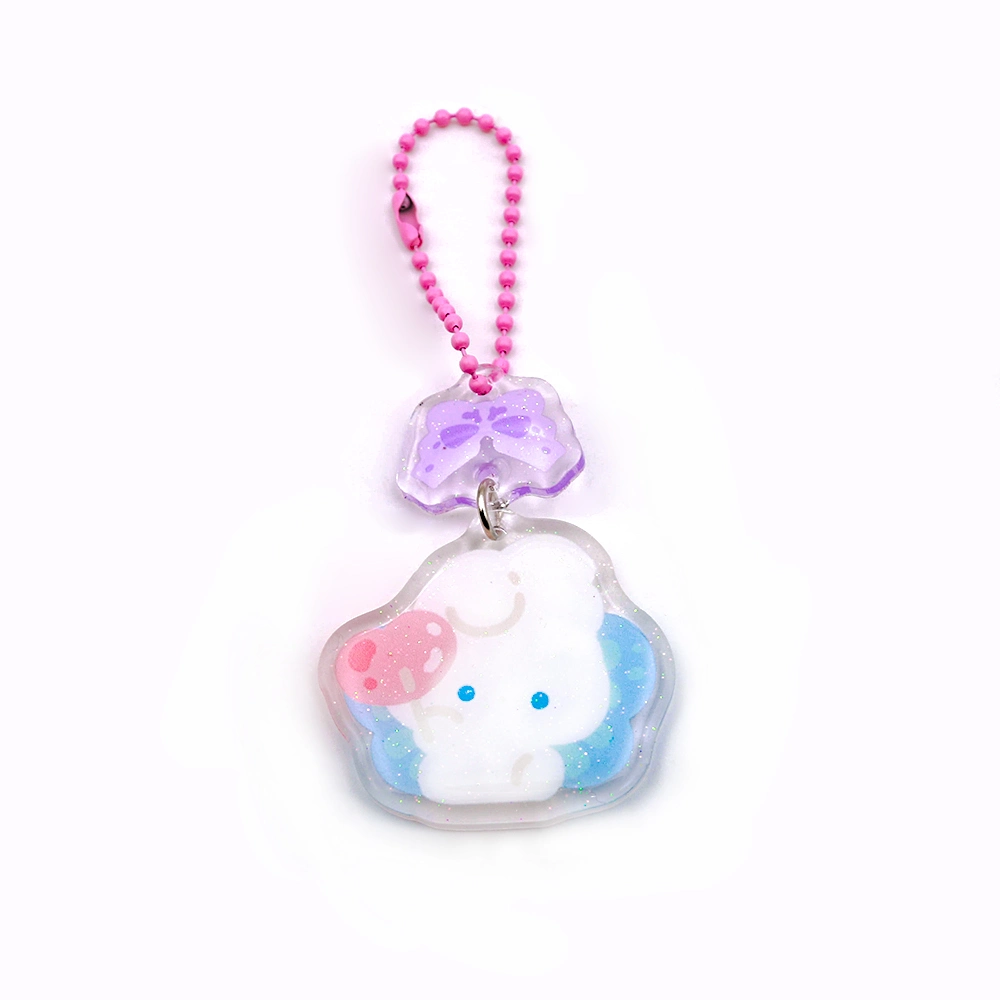 Custom Cute Charms Printing Acrylic Keychain Supplier Acrylic Ring Acrylic Keychain