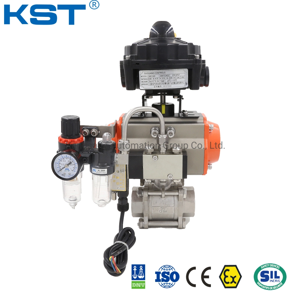 Kst Brand Double Acting Pneumatic Actuator Manufacturer at/Bt Aluminum Pneumatic Actuator with Double Acting for Ball Valve/Butterfly Valve/Control Valve