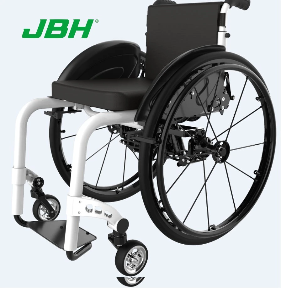 Silla de ruedas JBH S004 de alta calidad aleación de aluminio Sport silla de ruedas ligera