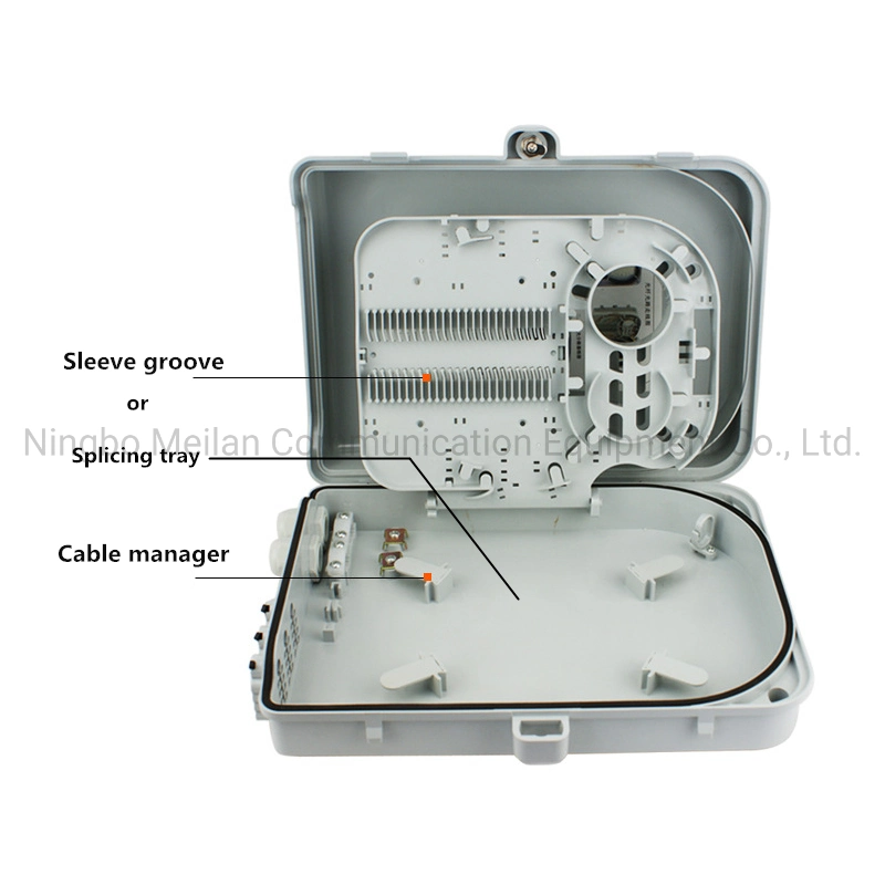 Small FTTH Access Fiber Optic Waterproof Terminated Distribution Box