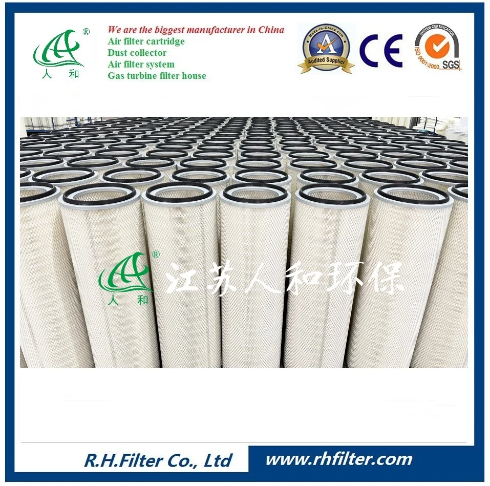 Renhe Ccaf Industrial Synthetic Fiber Air Powder Dust Cartridge Filter