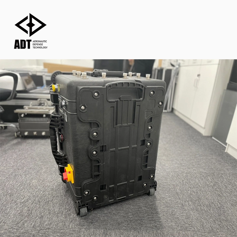 Anti Drone System Omnidirectional Detector and Jammer with Trolley Case