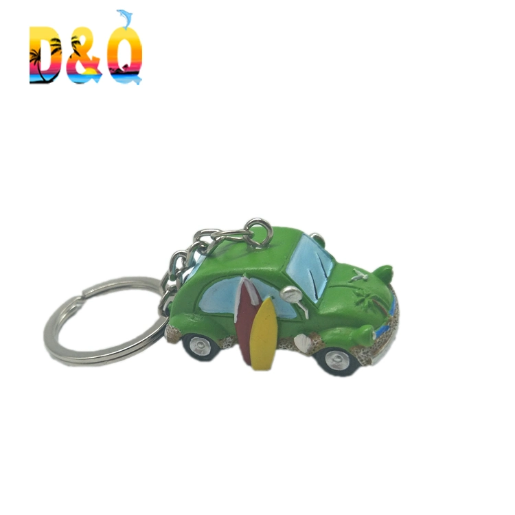 Venta al por mayor recuerdo de viaje Keyring Beach Sand resina Souvenir llavero