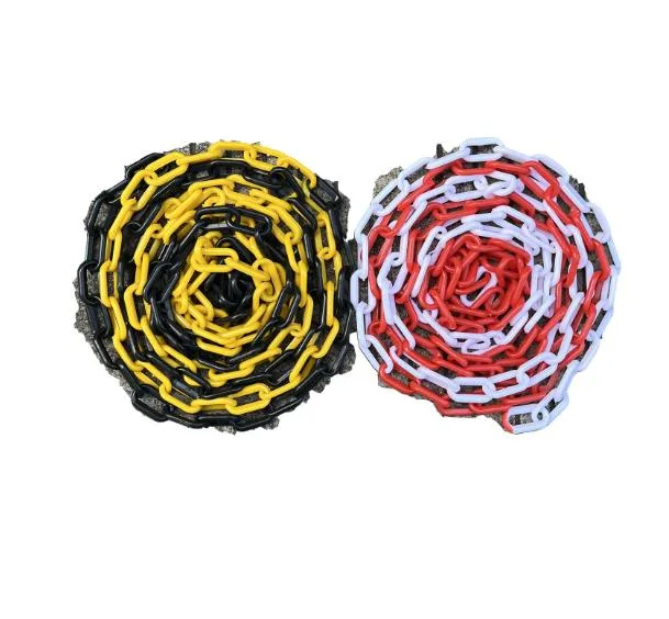 6mm Colored Traffic Roadway Safety Plastic Chain for Traffic Cones