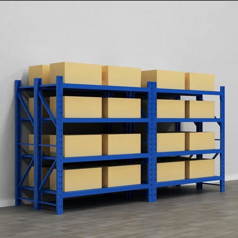 Chinese Slippers Industrial Adjustable Metal Pallet Rack Warehouse/ Storage/Display/Goods/Supermarket Boltless Shelf with 3 or 4 Tiers