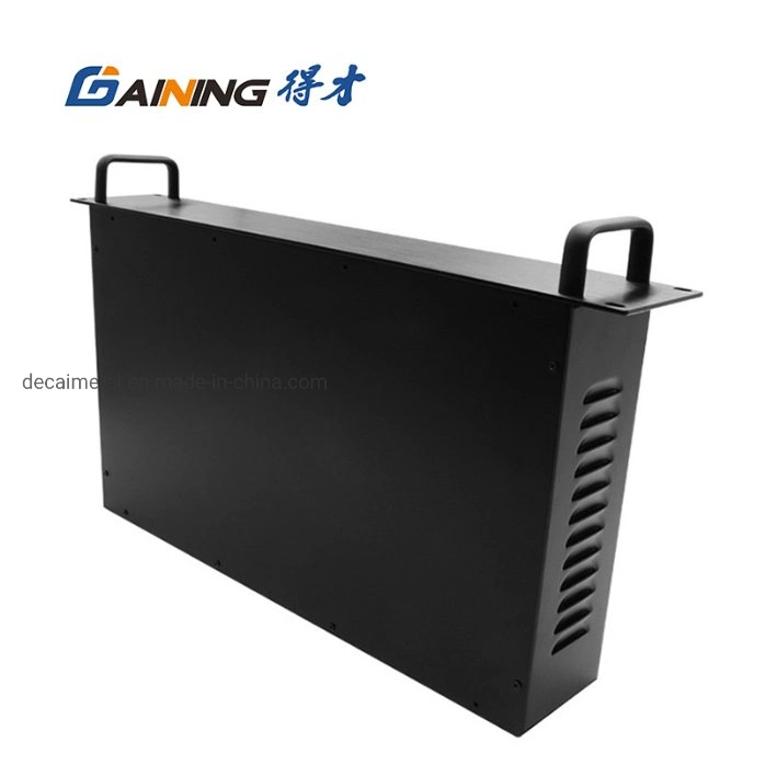 Custom Laser Cutting Electronics Desktop Aluminum Chassis Housing Stamping Bending Sheet Metal Parts