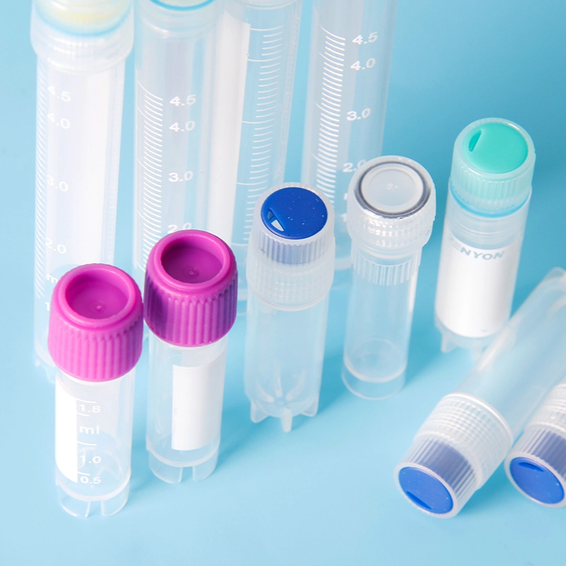 Cryotubes de congélation en plastique jetables fioles cryogéniques Cryo Tubes avec capuchon