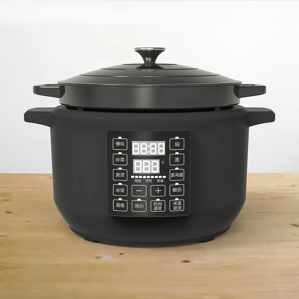 6L Non Stick Cookware Pot esmaltado fundición Hierro eléctrico Holandés Horno