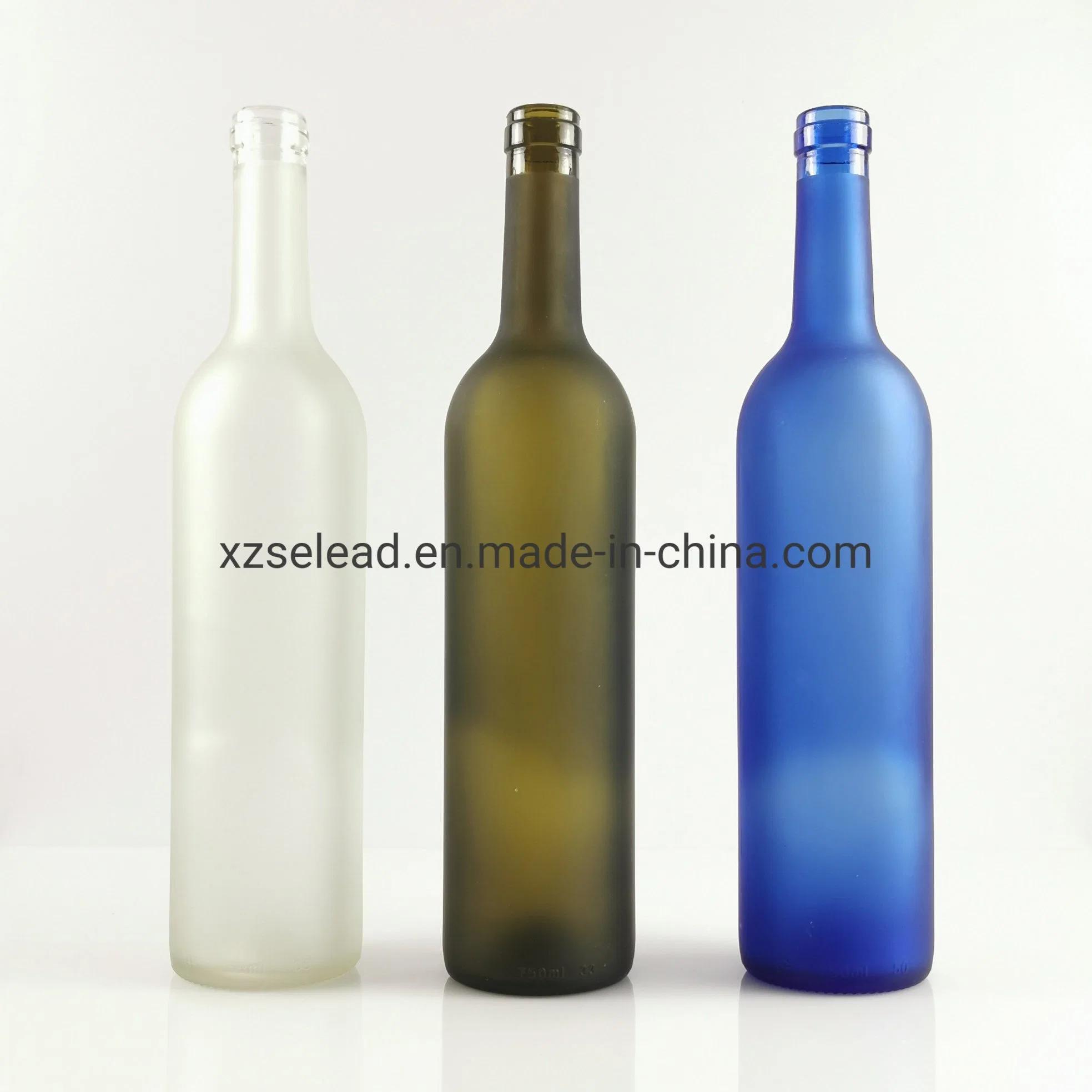 Brown Blue Olive Green 750ml Wholesale/Supplier Empty Glass Bottle for Wine