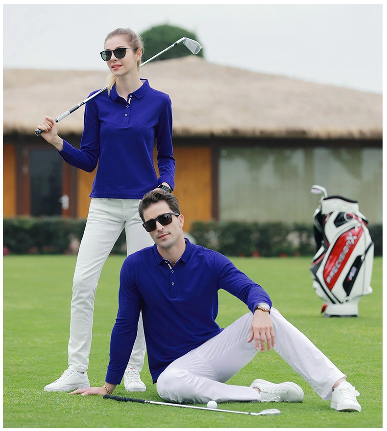 Long Sleeve Work Clothes Custom Polo Shirt Advertising Culture Wholesale/Supplier Dri Fit Shirts Polo Tshirts Made in Guangzhou