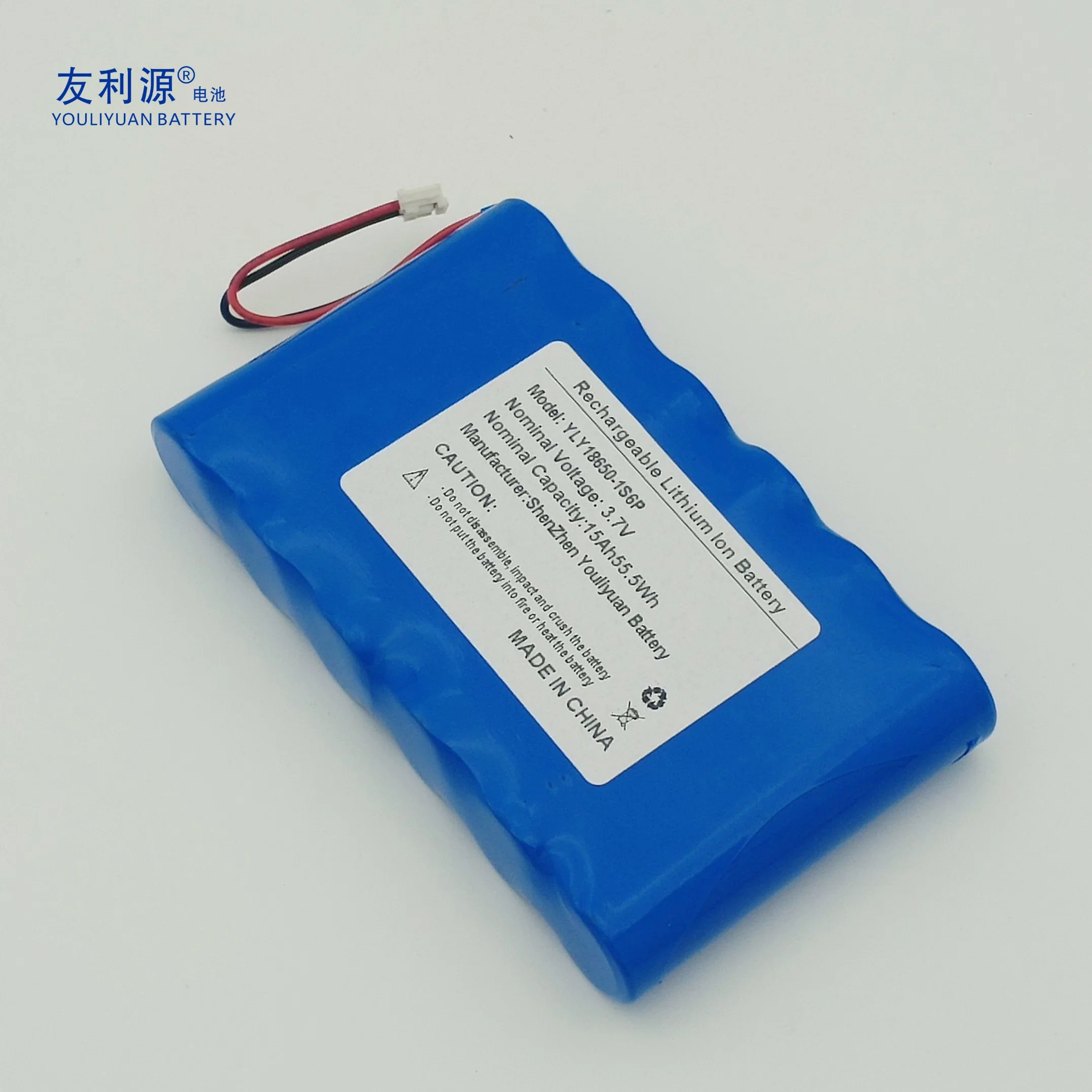 High Capacity 1s6p 18650 3.7V 15ah Li Ion Rechargeable Battery Pack for Power Bank Cordless Drills