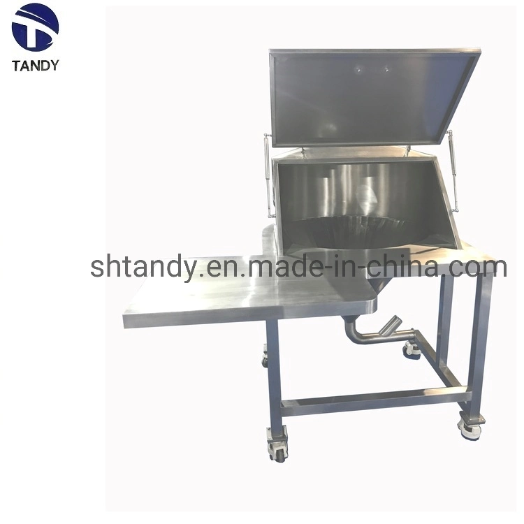 China Spice Bag Manual Dumping Stainless Steel Feeding Machine