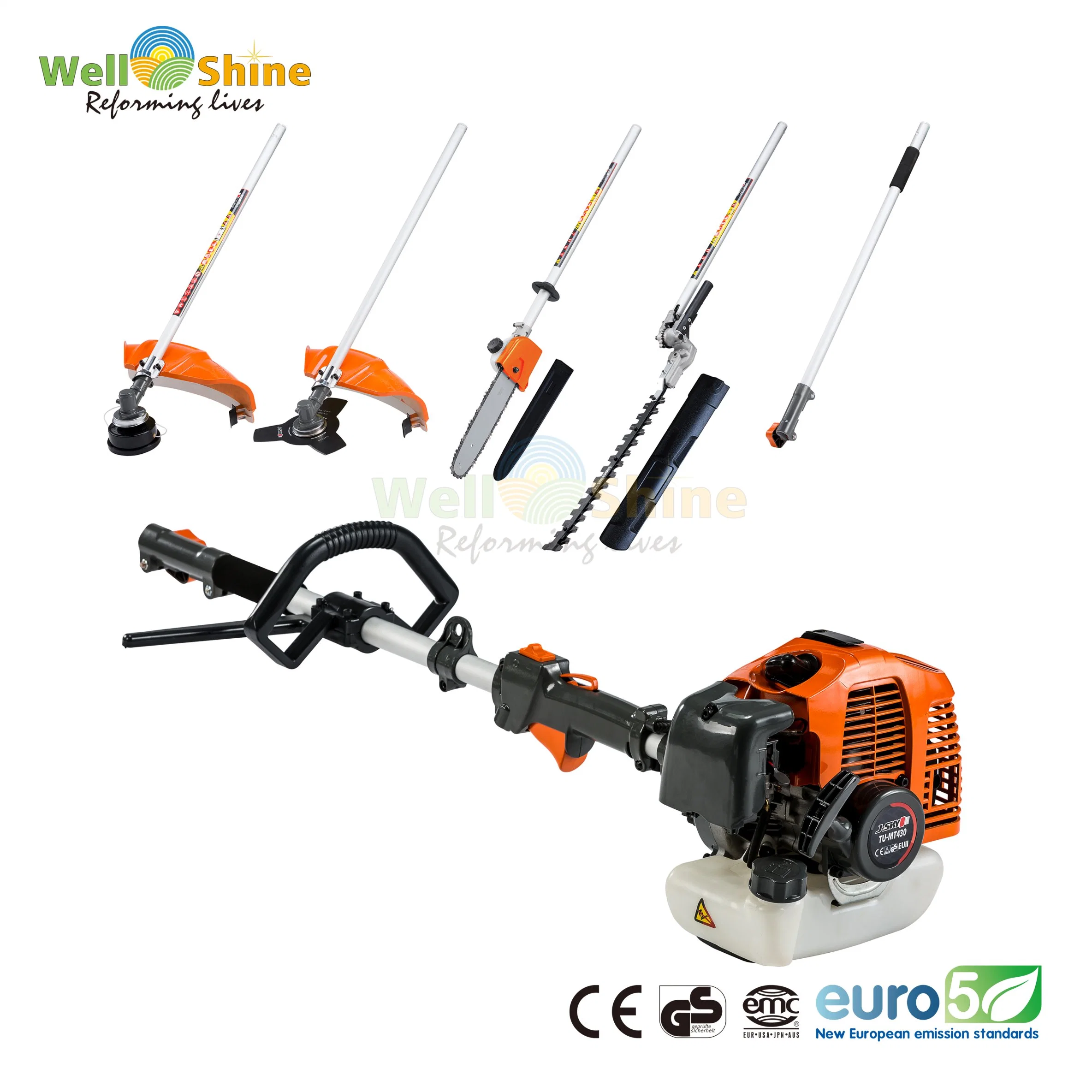 42.7cc 4-in-1 Gasoline Garden Tools Multi-Function Brush Cutters