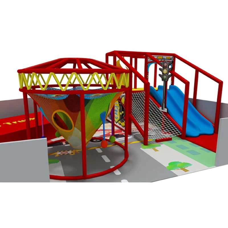 Kleiner Bereich Indoor Spielplatz mit Kletternetz