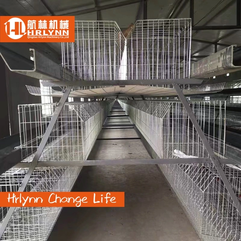 96/120/128/160 Capacity 3/4 Tiers Poultry Farm Chicken Cage