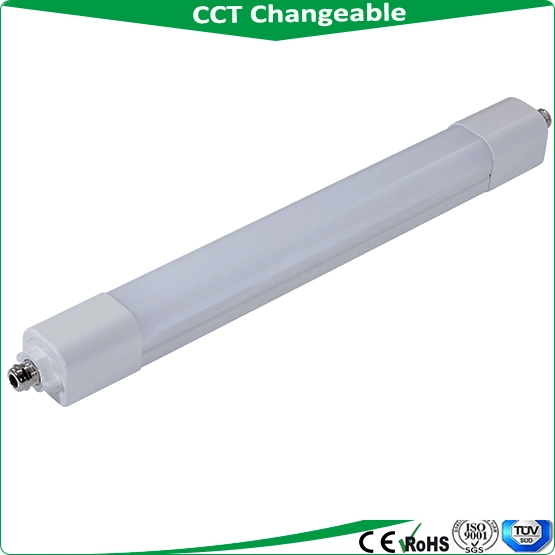 Wholesale/Supplier Distributor CCT Change IP65 LED Tri Proof Light with 150lm/W, Emergency Linear Light, LCD Screen, LED Waterproof Light