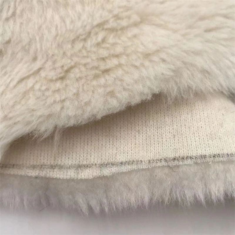 Yigao Textile 25%Wool 28%AC 47%Poly Fur Fabric Clothes Fabric