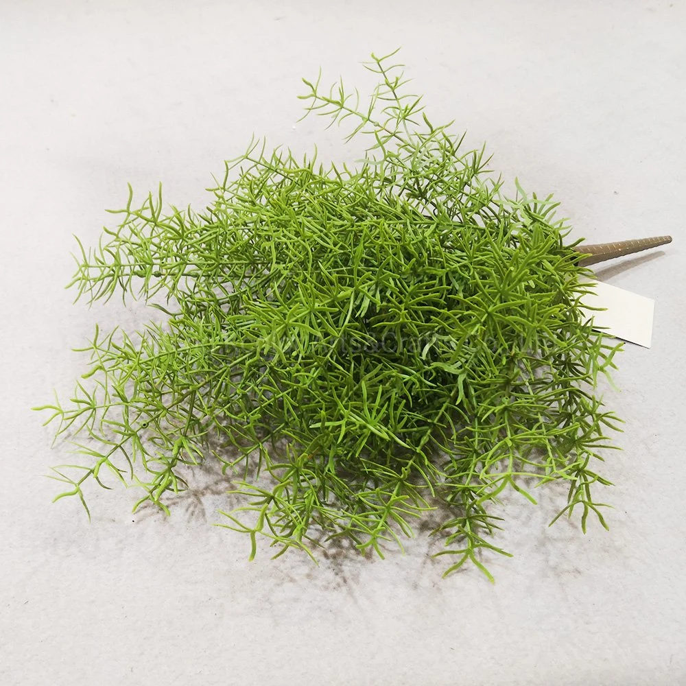 Handmade Plastic Asparagus Fern Plant Evergreen Artificial Bonsai for Home Decoration