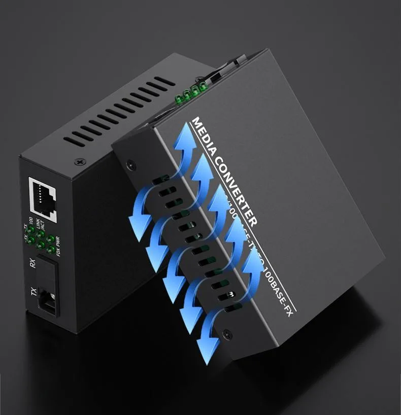 Media Converter 10/100М 20 км с разъемами RJ45 Netlink Ab Оптоволоконный Media Converter