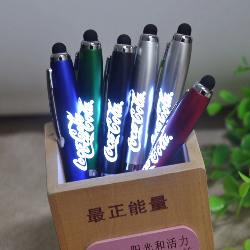 Promotional Multi Function Logo Light up Pen Promotional Pen