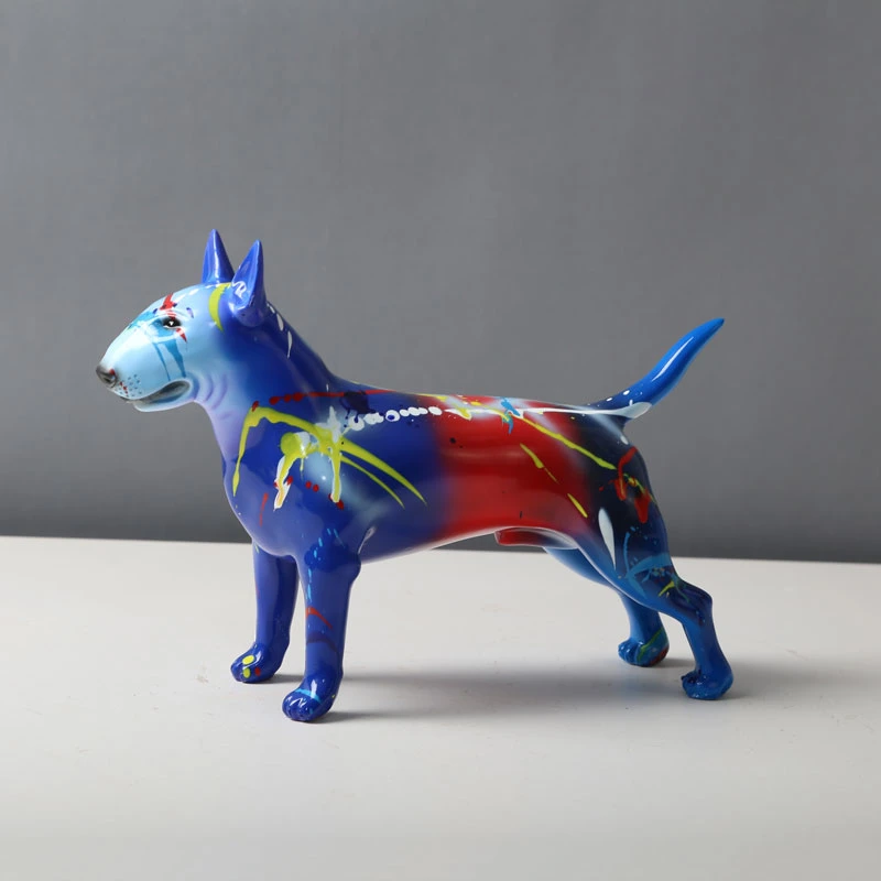 Chien Statue de la Résine d'animaux de l'artisanat pour l'Home Decor OEM Support