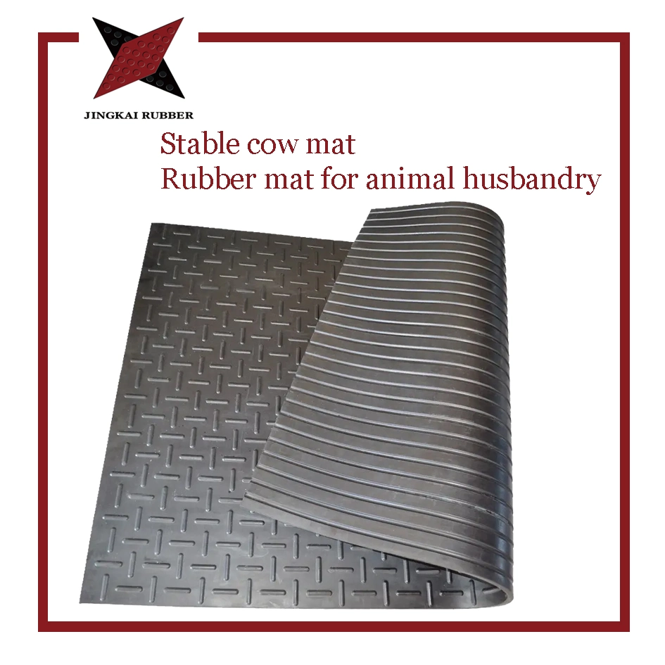 Interlocking Heavy Duty Rubber Stable Mat 4X6FT Back with Groove Rubber Mat