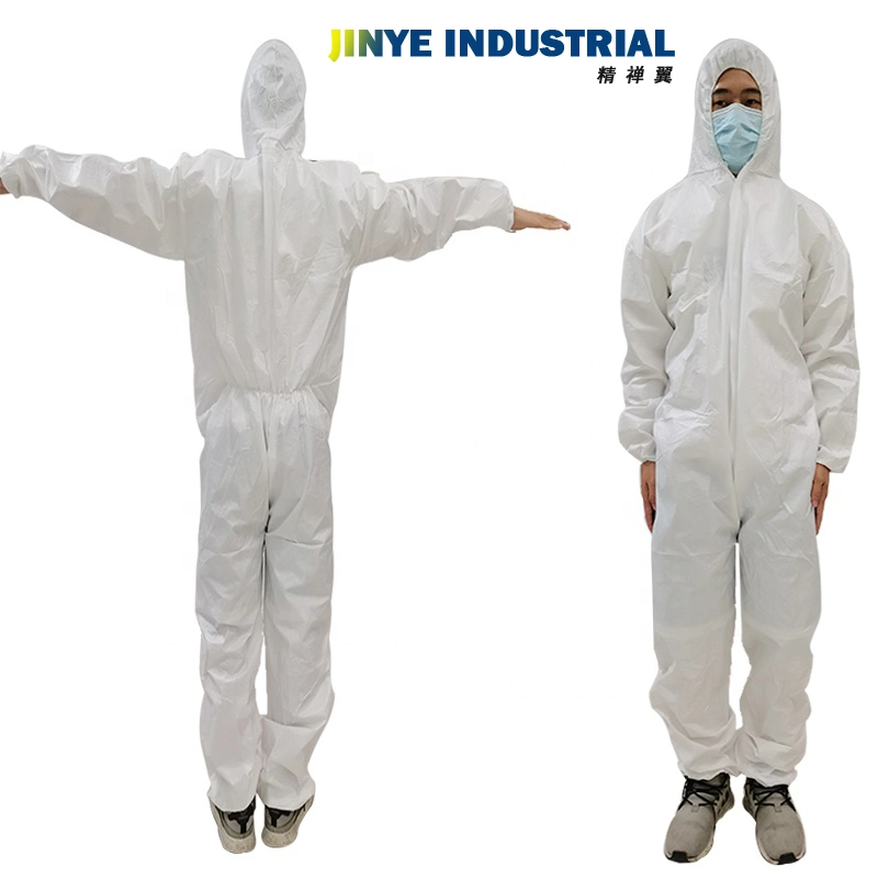 Disposable Non-Woven SMS Protective Coveralls Paint Cuff Waist Workwear