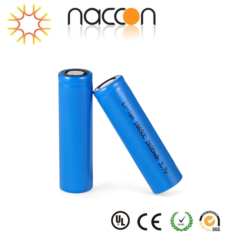 Fábrica directamente suministro 2054/MSDS/Un38,3 recargable litio Li-ion 18650 3,7V 2600mAh Batería de litio Li-ion para herramientas eléctricas de buena calidad y.. Ciclo largo