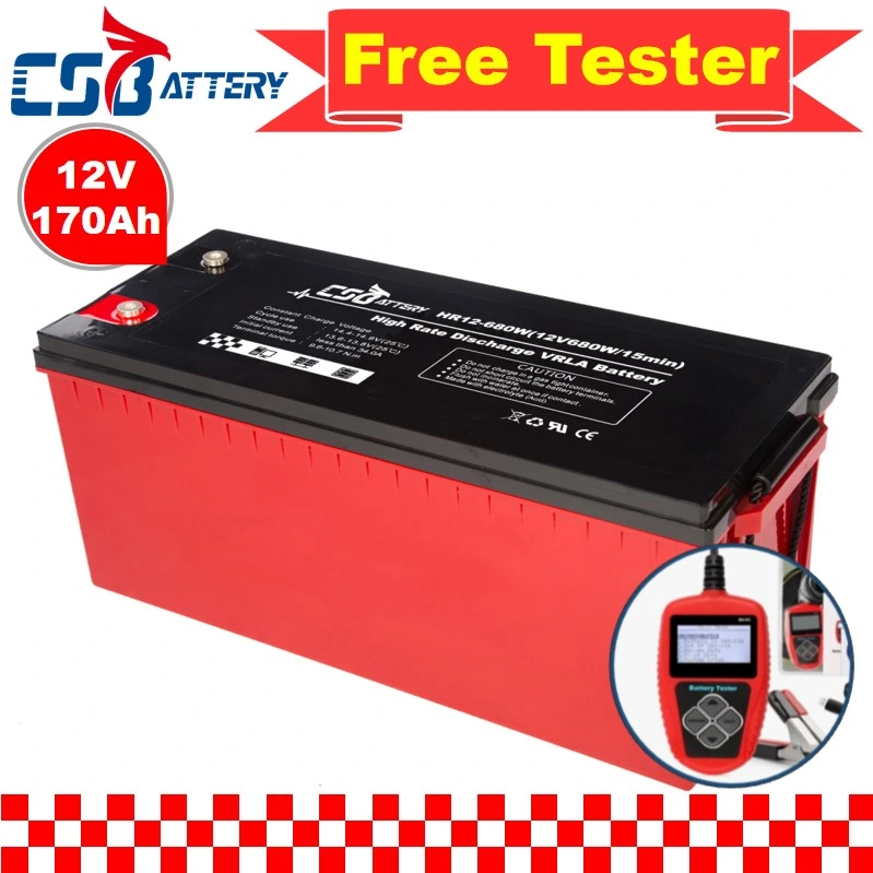 Csbattery 6V190AH-720W de alta velocidad de descarga de bateria AGM para baterías de plomo ácido/generador solar/helicóptero/Ada