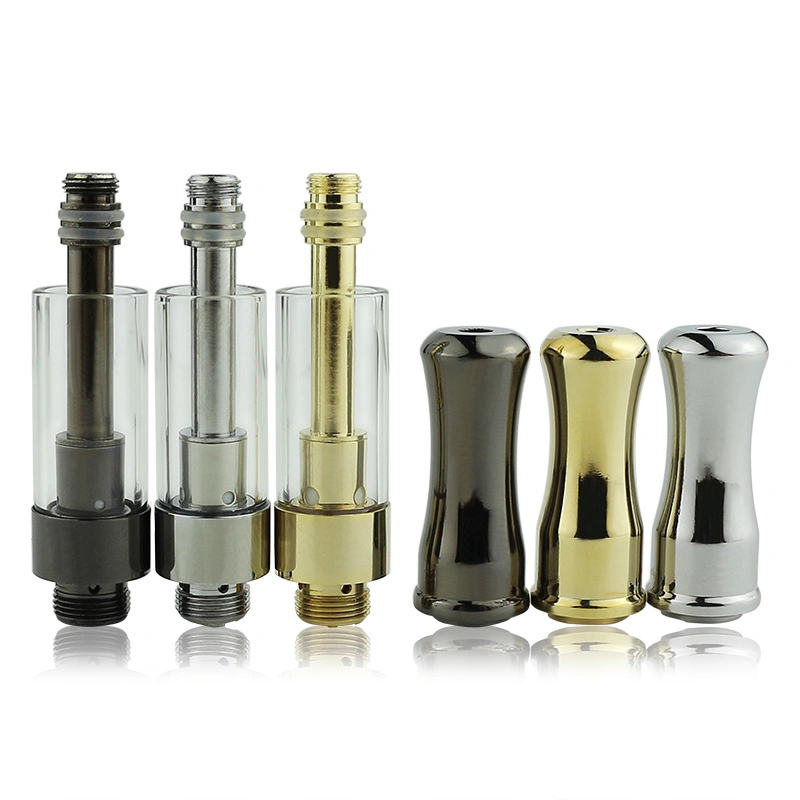 . 5ml 1.0ml Glass Ceramic Coil Atomizer Thick Oil Vaporizer Tank Disposable/Chargeable Vape Cartridge for Thick CO2 Oil