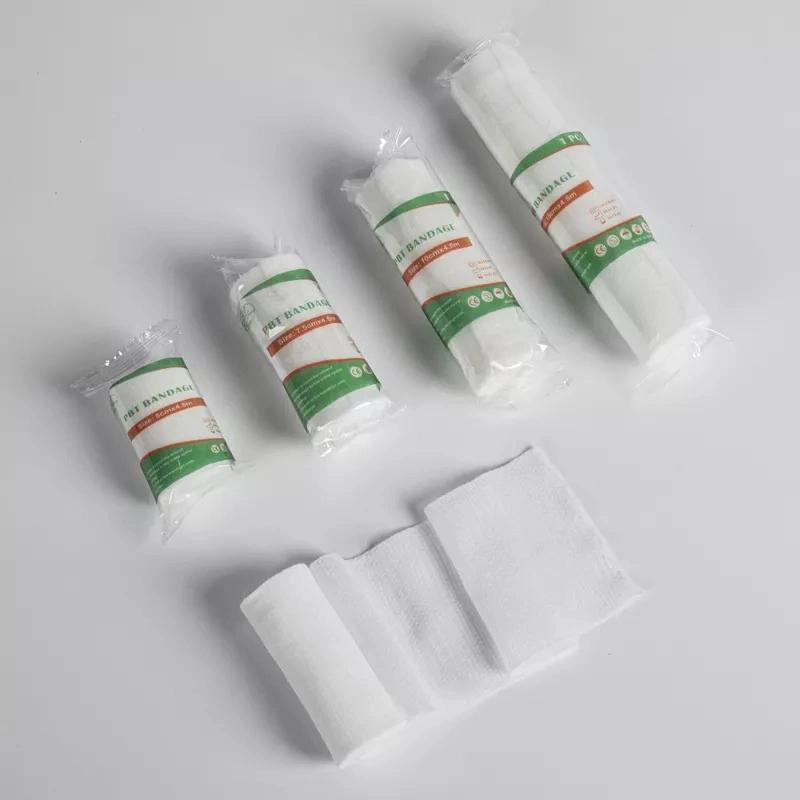 Factory Supply Medical Surgical PBT Gauze Elastic Bandage First Aid PBT Wound Bandage CE Approved