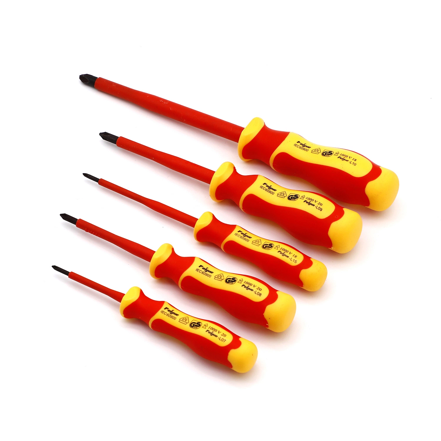 Professional VDE Screwdriver, Hand Tools, Hardware Tools, Made of S2, VDE Screwdriver, Professional Screwdriver, Regular Size, Screwdriver Cross