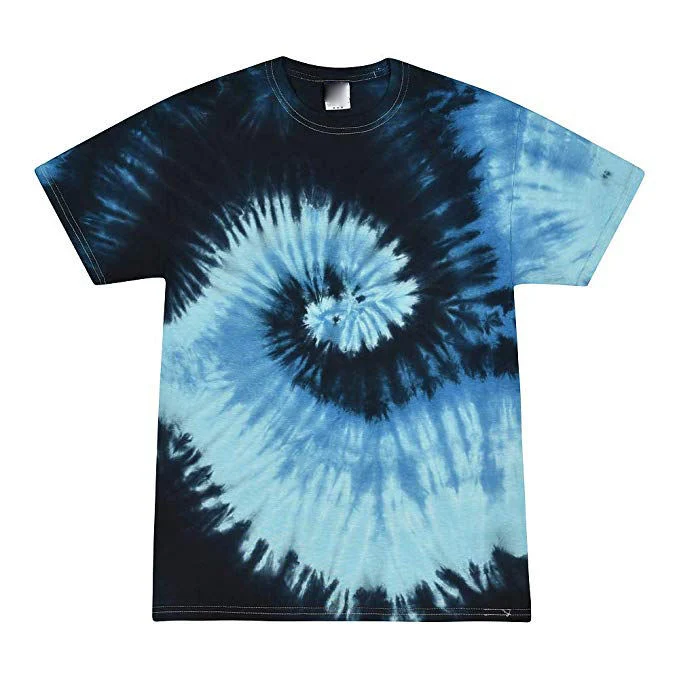 T-shirt en coton 100% personnalisé de haute qualité avec impression tie-dye pour hommes et femmes.