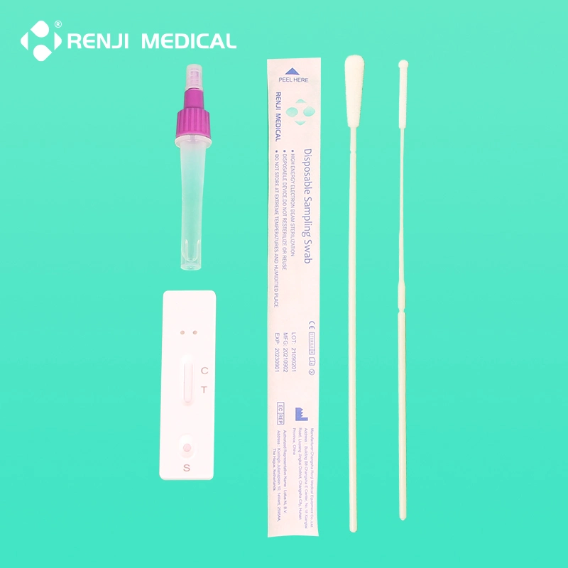 Disposable Rapid Medical Diagnosis Antigen Saliva Test with Swab CE Certificate