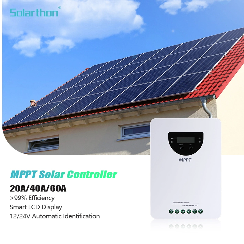 Solarthon New Arrival Solar Panel Charge Regulateur MPPT 30A 40A 60A Charging Controller