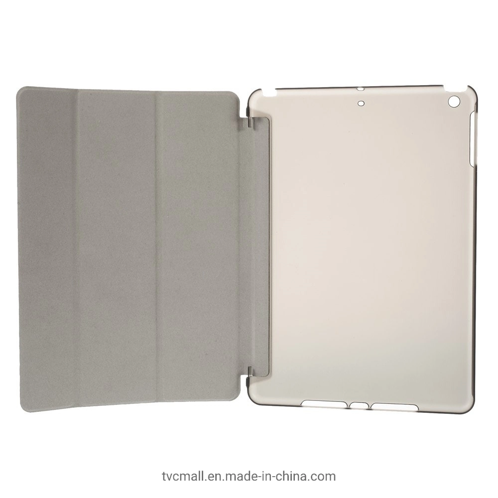 Tablet-Hülle für iPad Air (2013) Schutzhülle stoßfest Schale PU-Leder Tablet dreifach-Fold Standabdeckung Unterstützung Auto Wake / Sleep - Schwarz