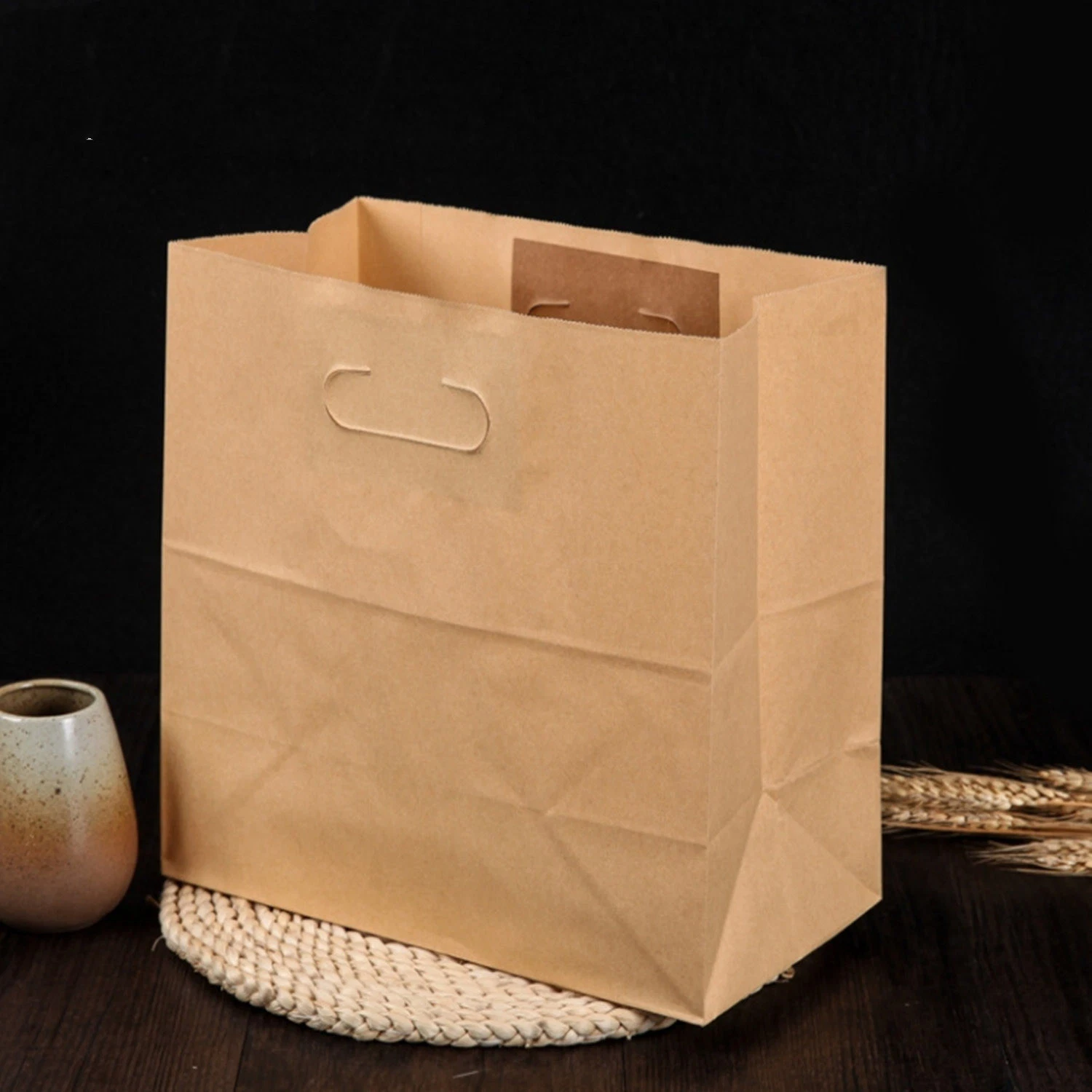 Custom Bakery Food Packaging Brown Craft Kraft Paper Bags From Small Business Packing Supplies