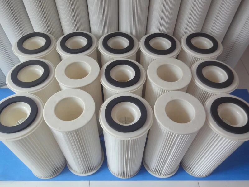 Factory Manufacturer Industrial 0.3 Welding Fume Powder Collection Cylindrical Polyester Dust Cartridge Air Filter