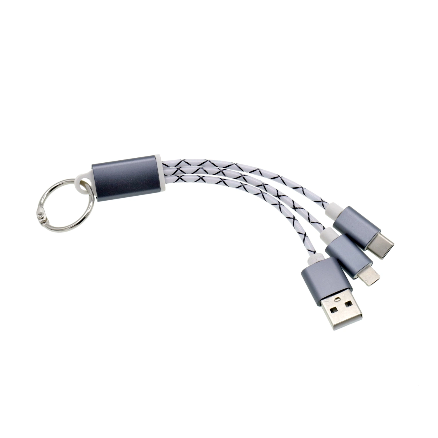 1m Cell Phone 3 in 1 Magnetic Braided Charging Micro Magnetic USB Cable High Quality 3 In1 Fast Charger Cable Line