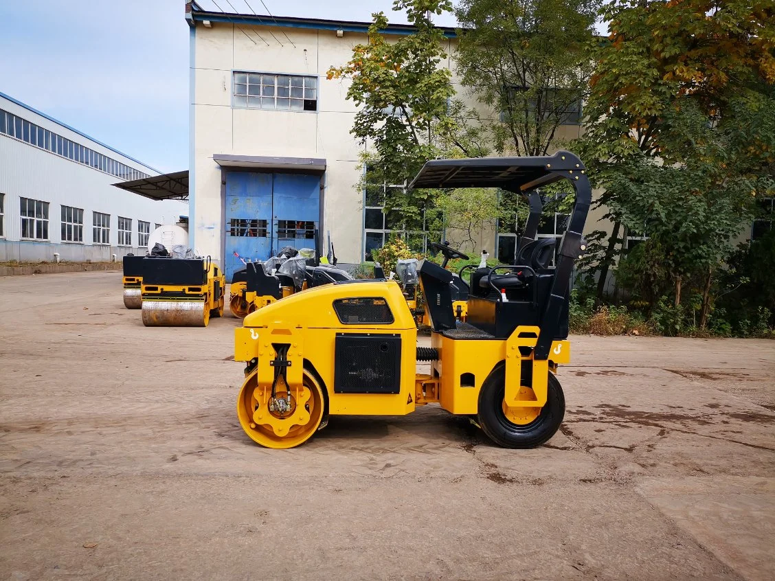 China 3 Tons Hydraulic Double Wheels Vibration Road Roller