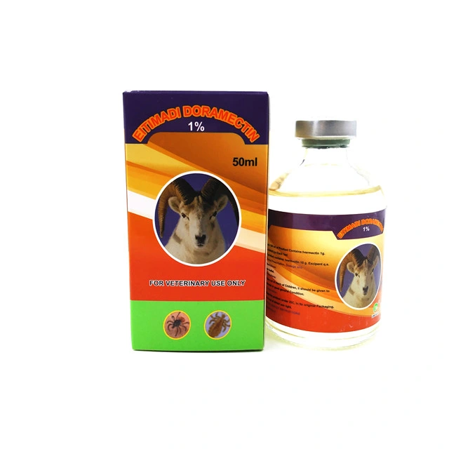 Inyección de ivermectin nivel GMP Medicina Veterinaria Inyección Ox 100ml Bueno Calidad