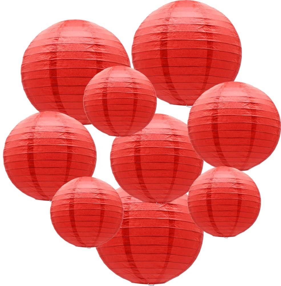 Collapsible New Year Wedding Love Party Decoration Red Pendant Paper Ball Paper Lantern