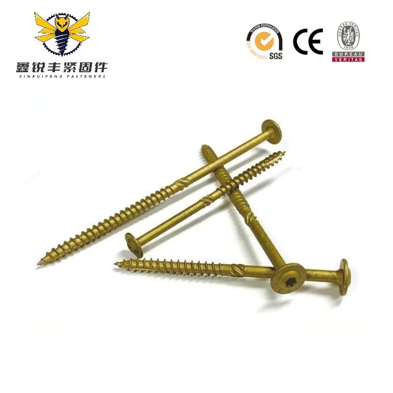 Nice Price Single Thread Groove Black Straw Wood Screw with Plum Groove Rope Nail