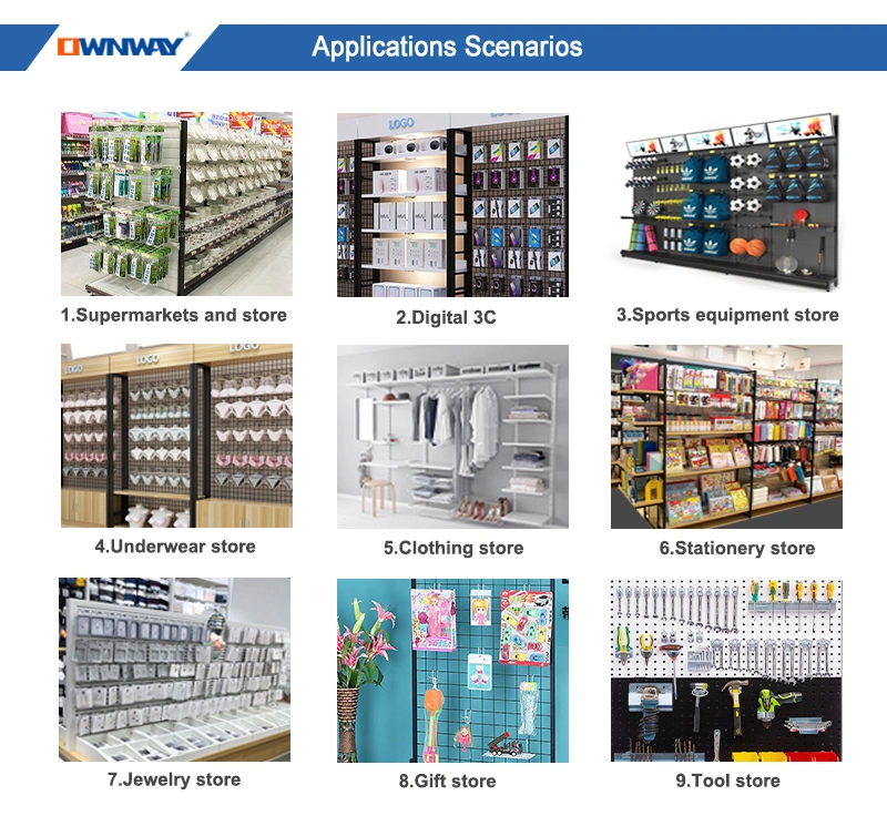 Wholesale/Supplier Metal Chrome Wall Mounted Display Accessories for Shop Display