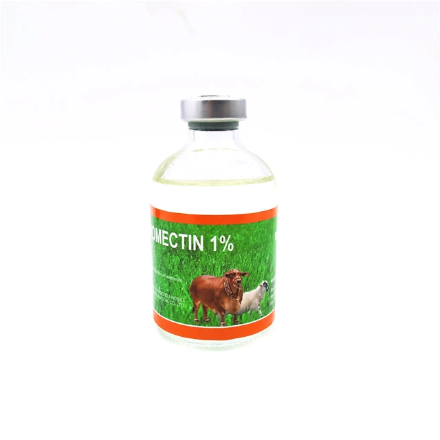 Ivermectin Injection GMP Level Veterinary Pharmaceutical Injection Goats Use Medicine 100ml Good Quality