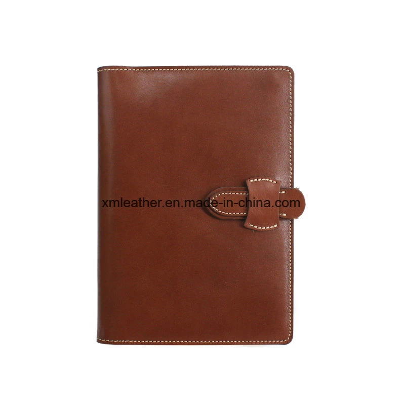 Premium Leather A5 Journal Business Notebook with Mobile Holder