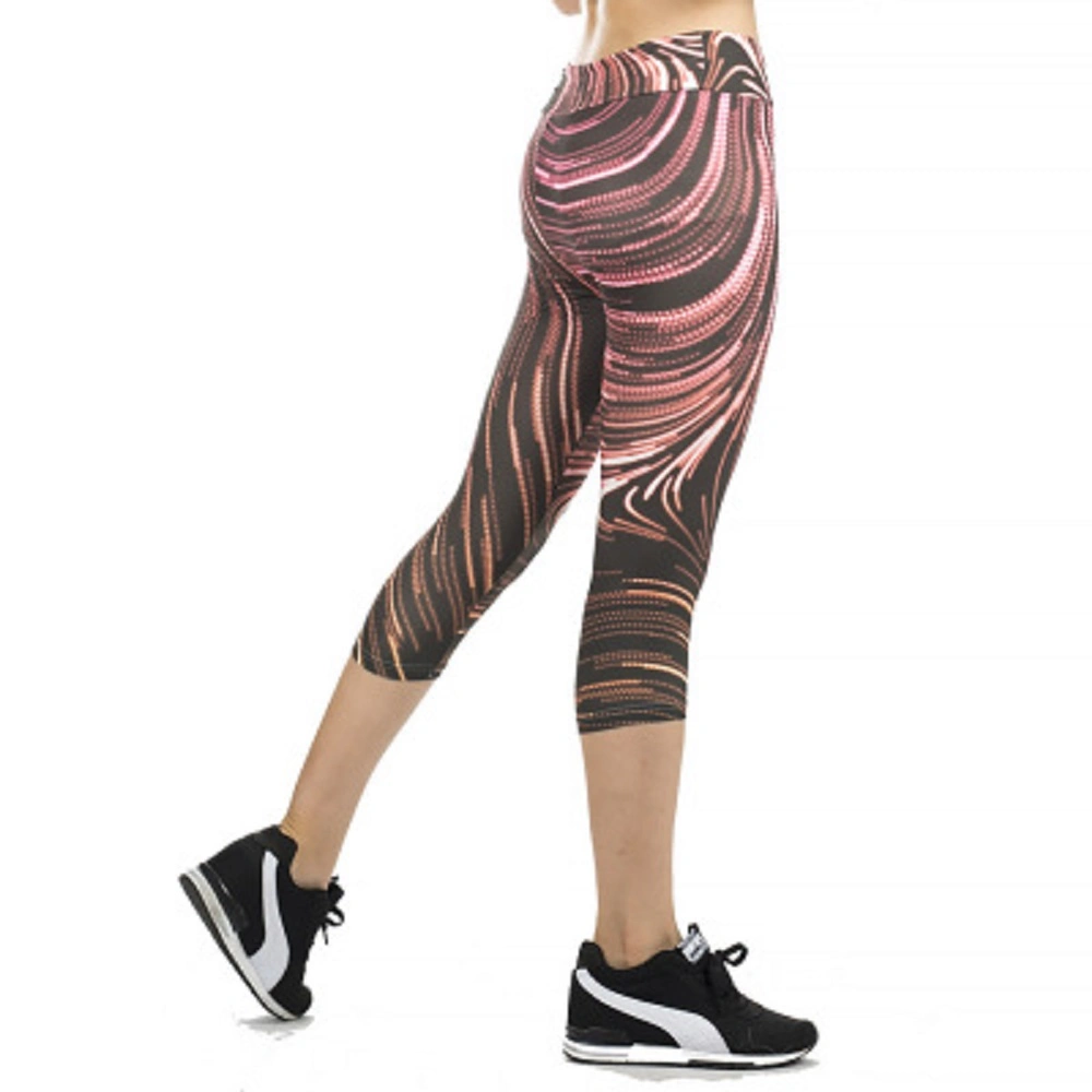 Women Yoga Capris Power Flex Running Pants Workout Leggings Sports Wear Wbb10633