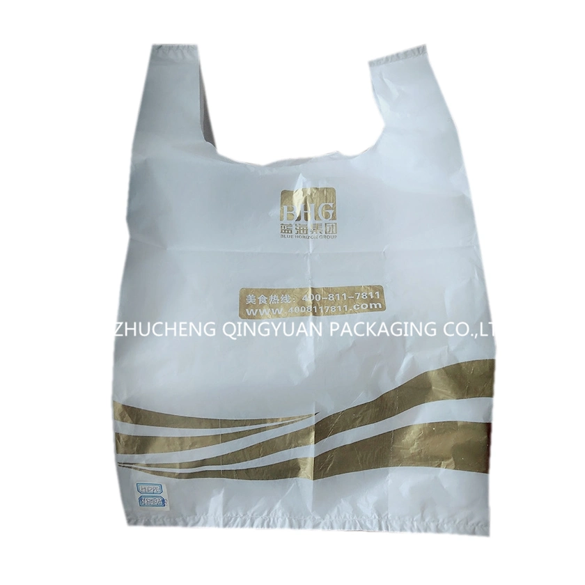HDPE Plastic Shopping Bag Plastic Die Cut Handle Carry Bag