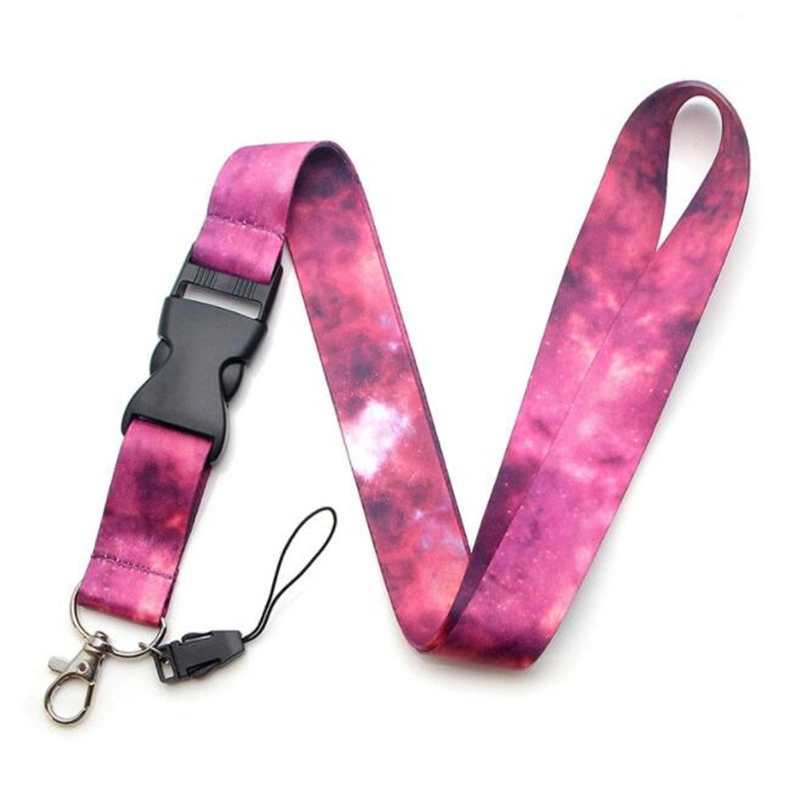 Star Sky Mobile Phone Lanyard with Buckle Polyester Lanyards