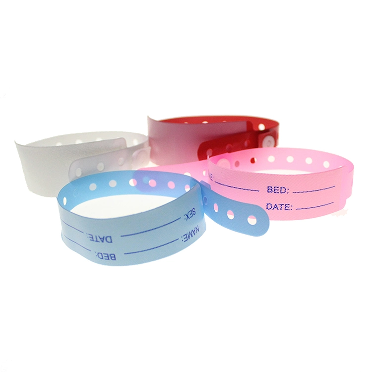 Adult, Child ID Bands Medical Grade PVC Material Plastic for Hospital Use